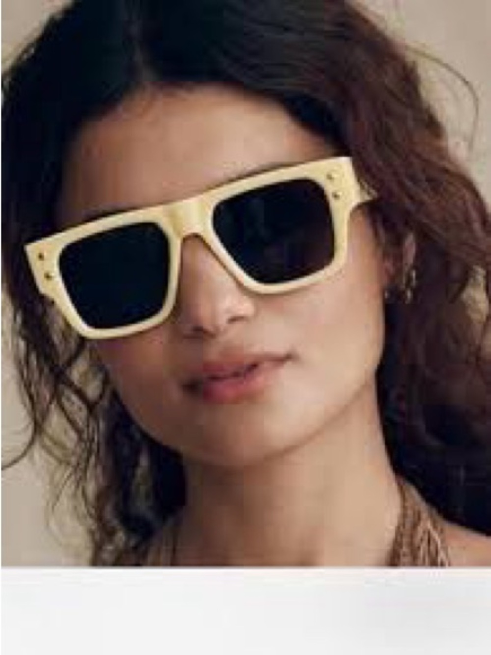 FREE PEOPLE NWT BRISBANE STUDDED SUNGLASSES YELLOW